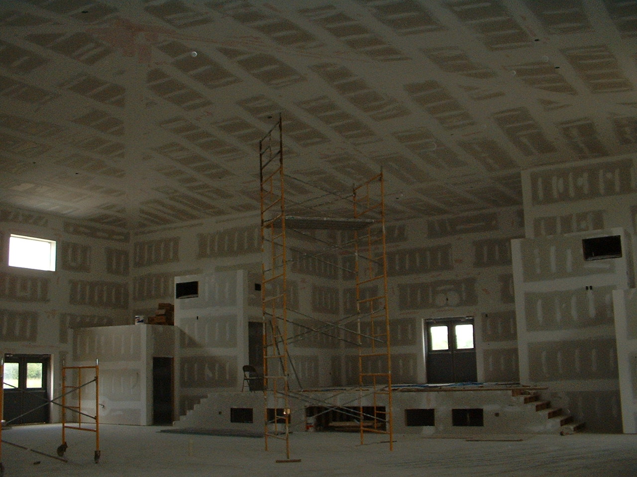 BTCC Temple-Main Hall Dry Wall (7-21-05)