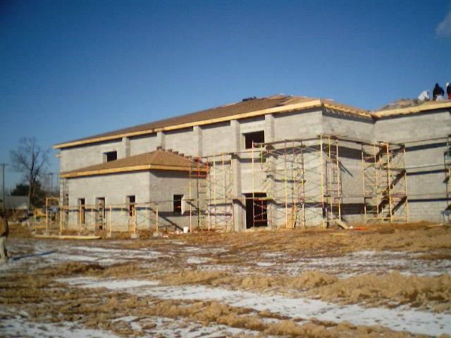 Temple Front  Looking at Classroom & Library -12-14-04